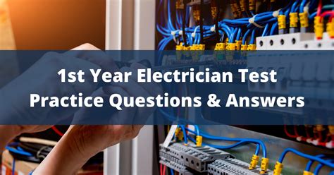 first year electrical apprentice test